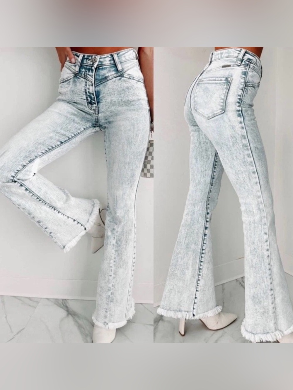 Kancan Flare Raw Hem